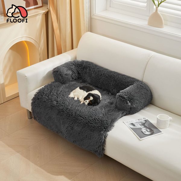 Pet Sofa Cover Soft with Bolster M Size (Grey) FI-PSC-125-SMT