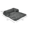 Pet Sofa Cover Soft with Bolster M Size (Grey) FI-PSC-125-SMT