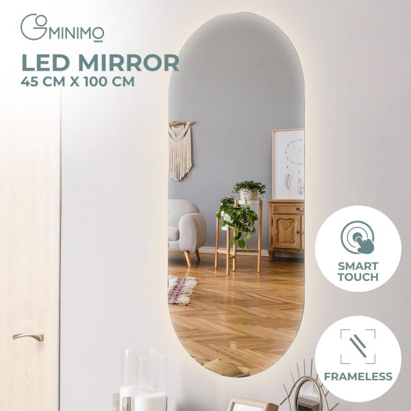 LED Mirror 1000mm Oval