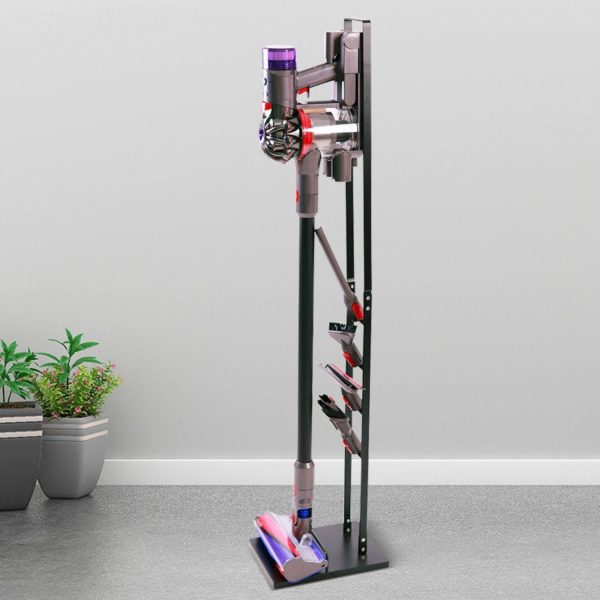 Freestanding Dyson Vacuum Cleaner Stand Rack Holder for Dyson V6 V7 V8 V10 V11 (Black) GO-VCH-100-HH