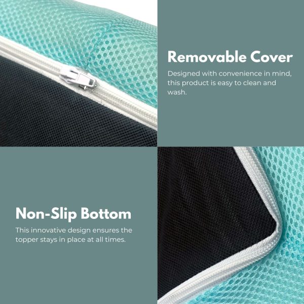 Dual Layer Mattress Topper 3 inch with Gel Infused (Full)