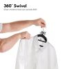 30 Pack of Non-Slip Velvet Suit Hangers with Tie Organisers (Black) GO-VH-100-SH