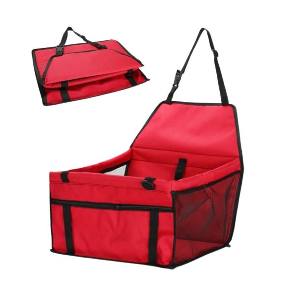 Cat Dog Pet Car Booster Seat Puppy Carrier Safety Protector Basket Red