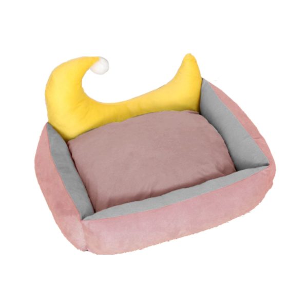 Pet Bed Moon Design (M Pink)