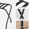 Steel Folding Luggage Rack Pack of 2 Black