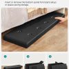 109cm Folding Storage Ottoman Bench Black LSF701