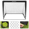 Set of 2 Portable Soccer Net 120cm Black