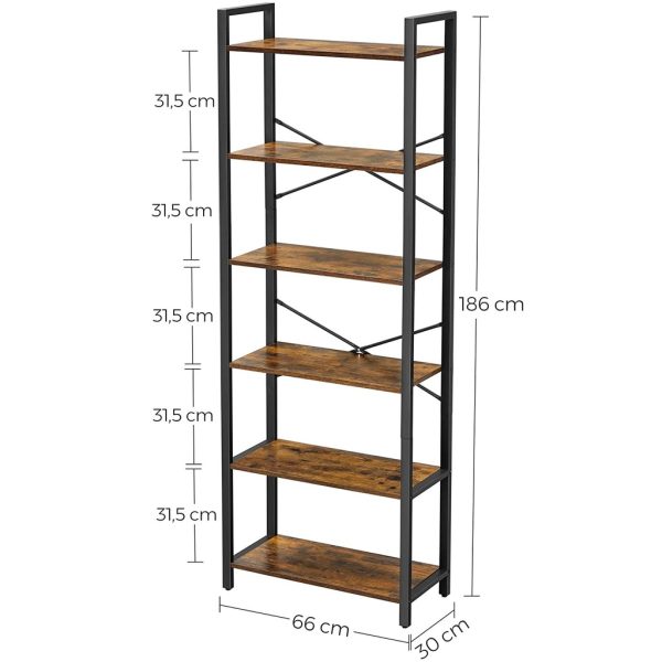 6 Tier Bookshelf