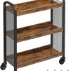 VASAGLE Utility Cart Rustic Brown LRC66BX