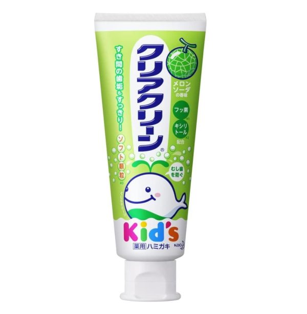 [6-PACK] Japan Fruit Flavored Children’s Toothpaste 70g ( 2 Flavors Available ) Melon