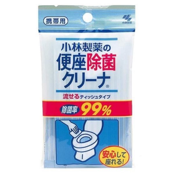 [6-PACK] Japan Portable Toilet Seat Disinfection and Cleaning Towel Tissue 10 Pieces