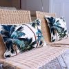 Cushion Cover-With Piping-Palm Trees Natural – 35×50 cm