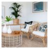 Cushion Cover-Coastal Fringe Natural-Solid Natural – 35×50 cm