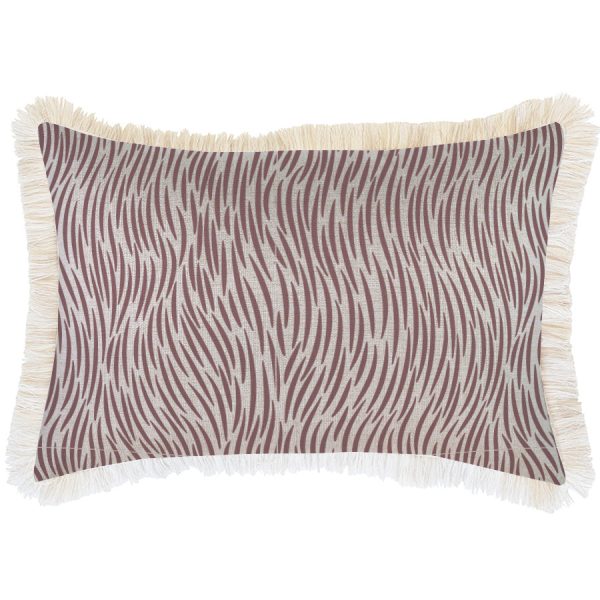 Cushion Cover-Coastal Fringe-Wild Rose – 35×50 cm