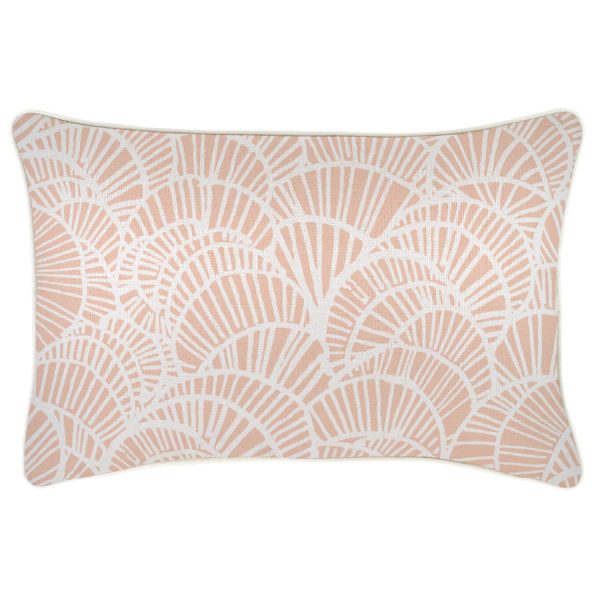 Cushion Cover-With Piping-Positano Blush – 35×50 cm