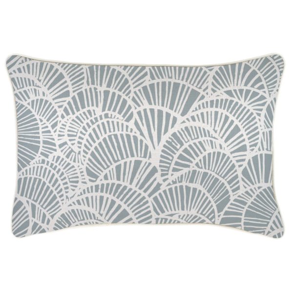 Cushion Cover-With Piping-Positano Smoke – 35×50 cm