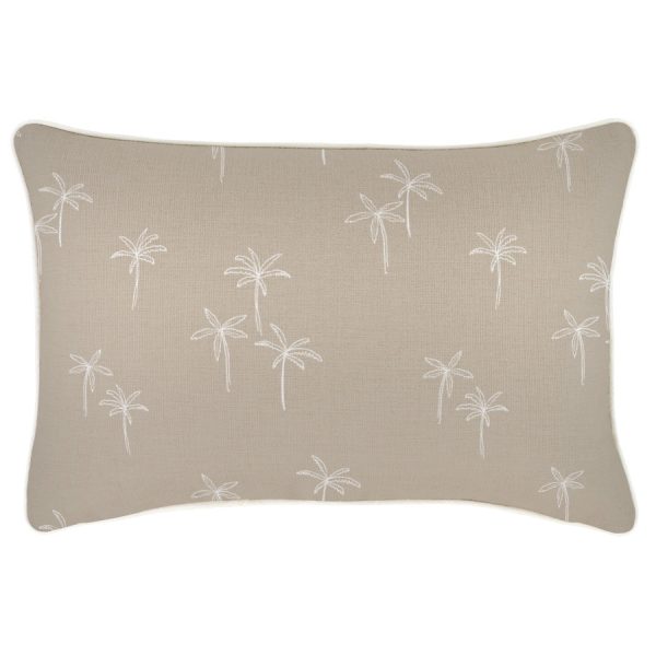 Cushion Cover-With Piping-Palm Cove Beige – 35×50 cm