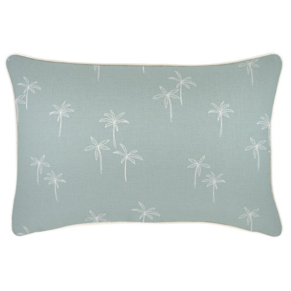 Cushion Cover-With Piping-Palm Cove Seafoam – 35×50 cm