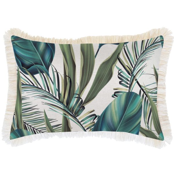 Cushion Cover-Coastal Fringe-Poolside – 35×50 cm