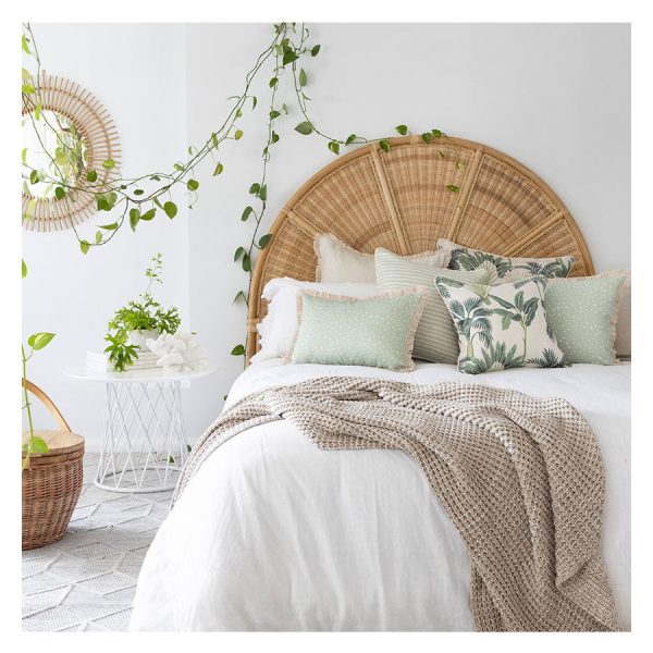 Cushion Cover-Coastal Fringe-Lunar Pale Mint – 35×50 cm