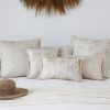 Cushion Cover-Coastal Fringe-Tall-Palms-Beige – 35×50 cm