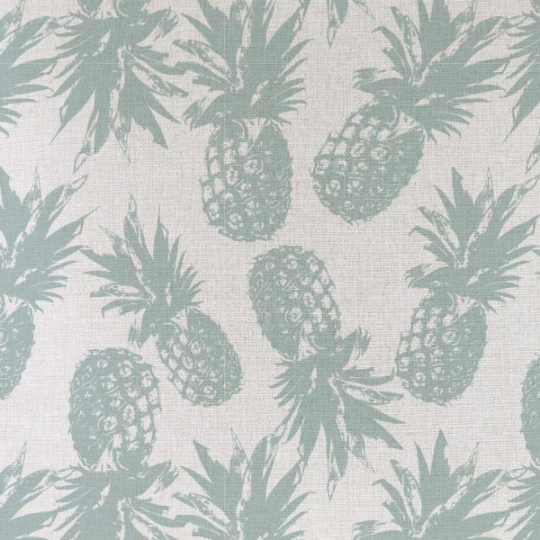 Cushion Cover-Coastal Fringe Natural-Pineapples Seafoam – 35×50 cm