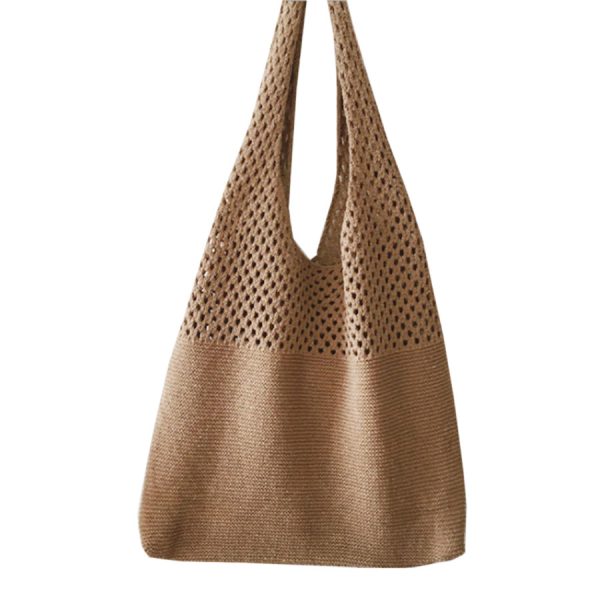 Boho Retro Shopping Bag – Latte