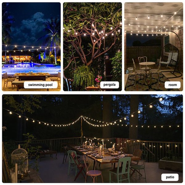 Festoon String Lights Kits Christmas Wedding Party Waterproof outdoor – 90M 90 Lights