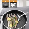 304 Stainless Steel Frying Pan Non-Stick Cooking Frypan Cookware Honeycomb Double Sided without lid – 28 cm