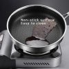 Stainless Steel Frying Pan Non-Stick Cooking Frypan Cookware Honeycomb Single Sided – 30 cm