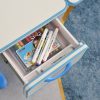 120cm Height Adjustable Children Kids Ergonomic Study Desk AU – Blue