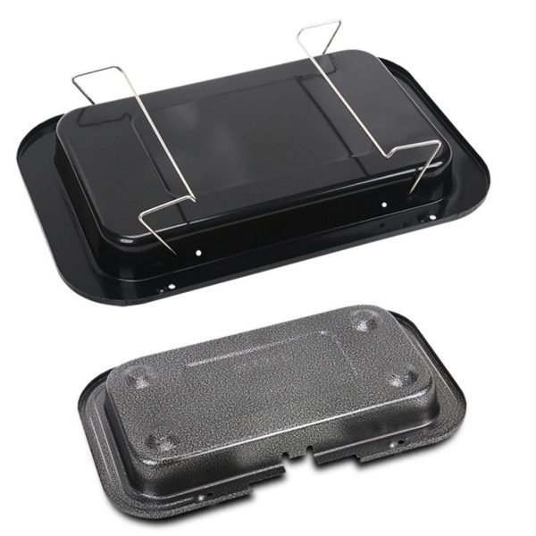 Portable Electric BBQ Grill Teppanyaki Smokeless Barbeque Pan Hot Plate Table – Black