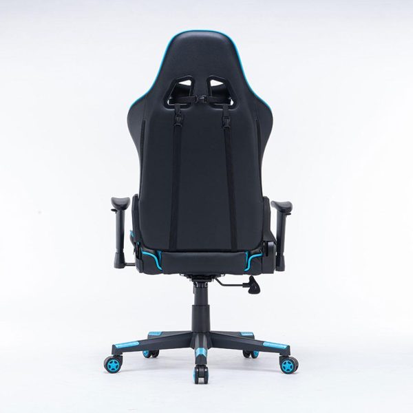 Gaming Chair Ergonomic Racing chair 165° Reclining Gaming Seat 3D Armrest Footrest – Black and Green