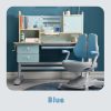 Height Adjustable Children Kids Ergonomic Study Desk Chair Set 120cm AU – Blue