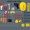 Toy Power Workbench, Kids Power Tool Bench Construction Set with Tools and Electric Drill