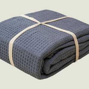 Cotton Woven Waffle Blanket 228 x 228 cm