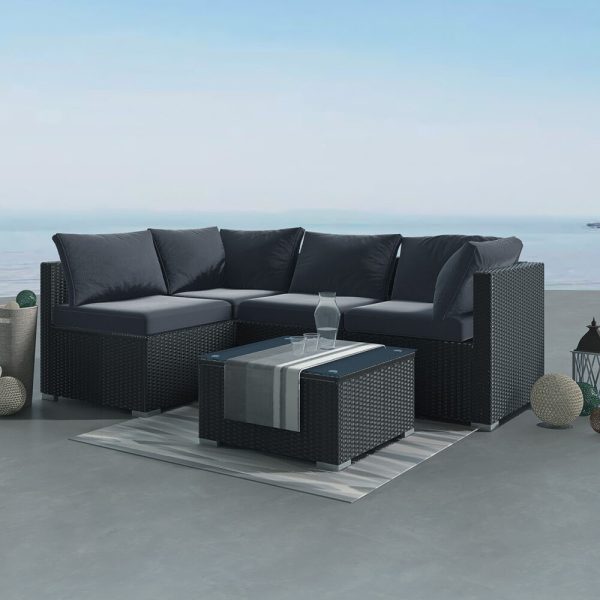 Outdoor Modular Lounge Sofa Bondi-Black