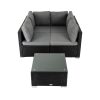 Outdoor Modular Lounge Sofa Bondi-Black