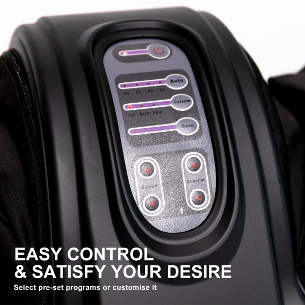 Foot Massager Shiatsu Ankle Kneading Remote – Black