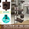 Cat Tree Multi Level Scratcher FUJI 170cm BROWN