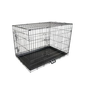 Paw Mate Wire Dog Cage Foldable Crate Kennel with Tray