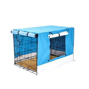 Paw Mate Wire Dog Cage Crate with Tray + Cushion Mat + Cover Combo