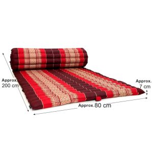 Day bed Roll Out Mattress XL Large Foldout Mat relaxation day bed camping or Yoga Matt Natural Kapok Filled