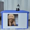 Small Plastic Pet Dog Puppy Cat House Kennel – Blue