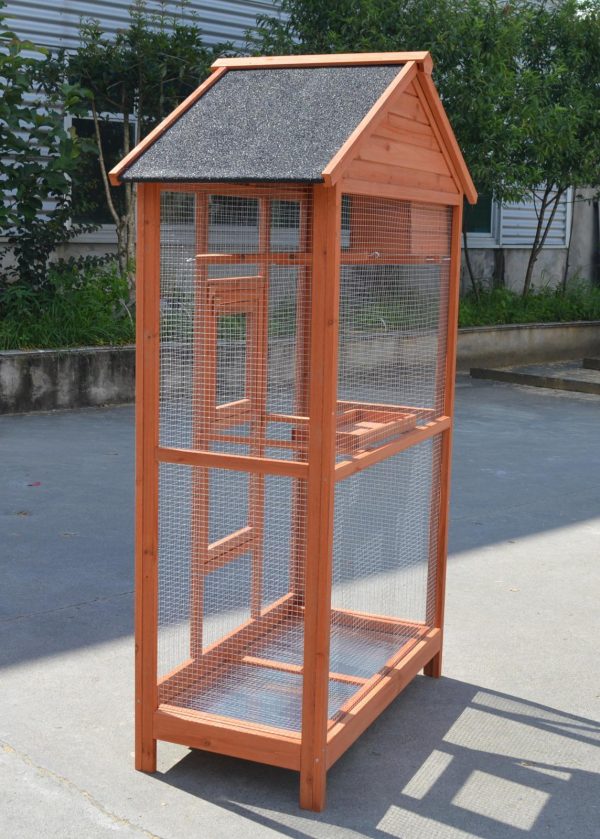 Wooden XXL Pet Cages Aviary Carrier Travel Canary Parrot Bird Cage