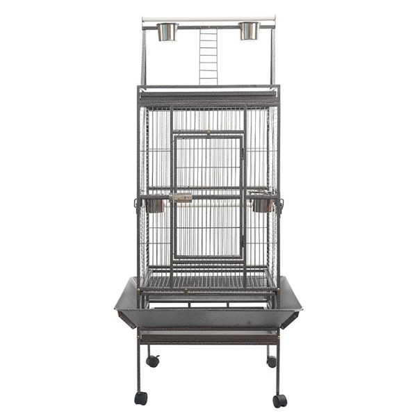 174 cm Large Bird Budgie Cage Parrot Aviary With Metal Tray and  Wheel