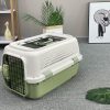 Dog Cat Rabbit Crate Pet Kitten Carrier Parrot Cage – 50x34x30 cm, Green