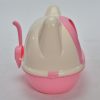 Large Hooded Cat Toilet Litter Box Tray House With Scoop Pink