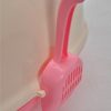 Large Hooded Cat Toilet Litter Box Tray House With Scoop Pink