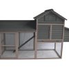 Grey XL Chicken Coop Rabbit Guinea Pig Hutch Ferret Guinea Pig House